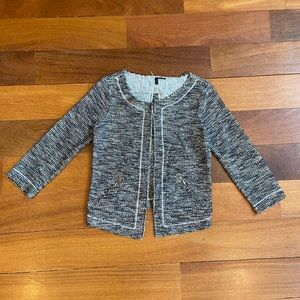 United Colors of Benetton, Tweed With Gold Short Vest, Size S